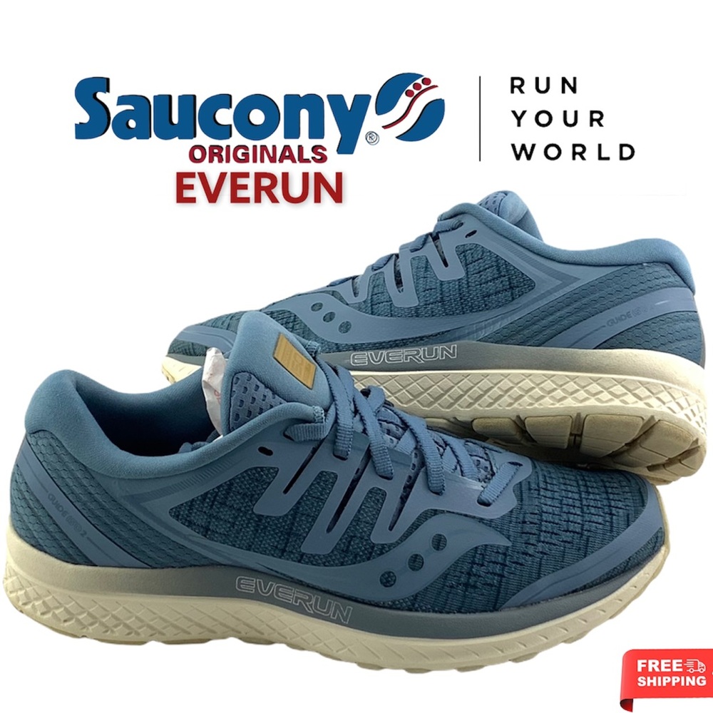 Saucony Womens GuideISO 2 Running Shoe Blue shield